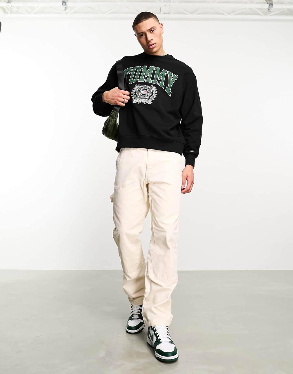 TOMMY JEANS SWEATSHIRT CREWNECK BOXI COLLEGE